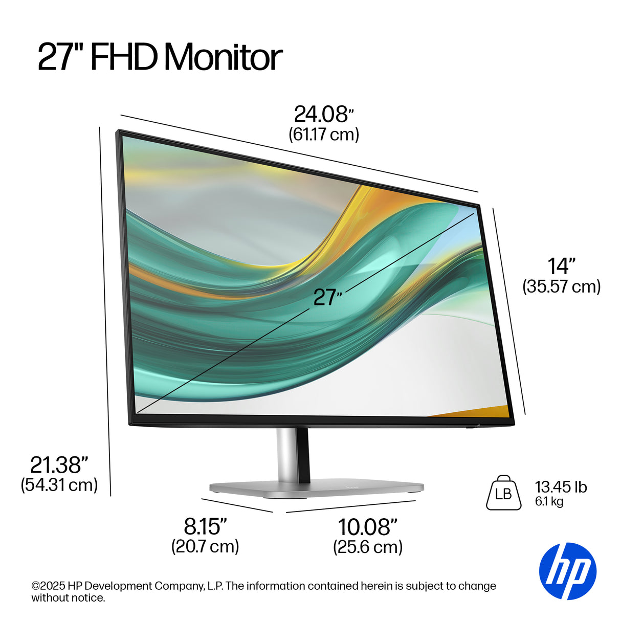 HP B28F5UT Monitor – 27" / Full HD / IPS / 120Hz – Business Monitor