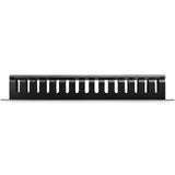STARTECH Horizontal 1U Server Rack Cable Management Finger Duct w| Cover - 19" Network Rack Wire Duct Raceway Panel - Slotted Wire Duct (CMDUCT1UX) (CMDUCT1UX)