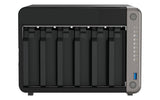 QNAP 8-C ARM Cortex 64-bit | 8 GB RAM | 4 GB Flash | ARM Mali-G610 MC4 | 6 x 3.5" SATA 6Gb|s | 120W | 171 x 235 x 226 mm (TS-AI642-8G)