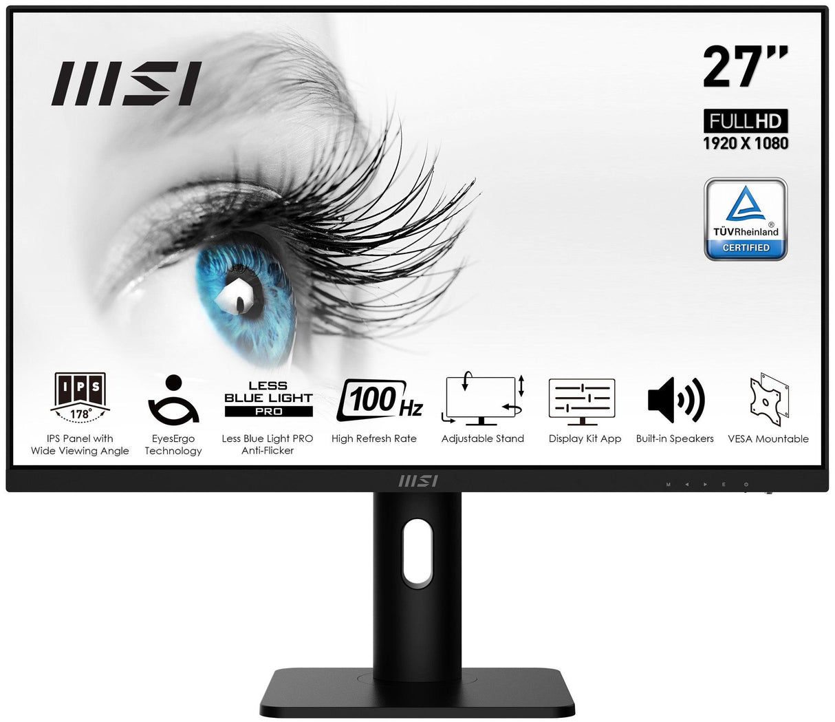 MSI Pro MP273AP computer monitor (27") Full HD Black