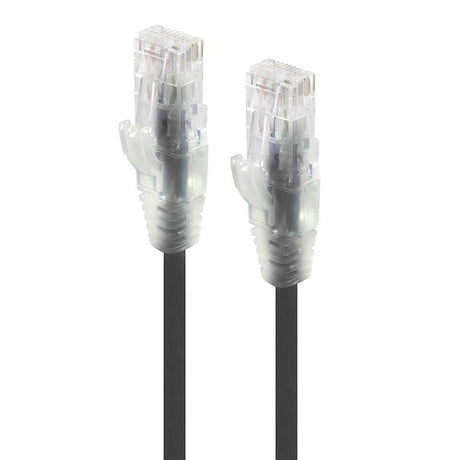 ALOGIC 0.3m Black Series Alpha Ultra Slim Cat6 Network Cable | UTP | 28AWG (C6S-0.30BLK)