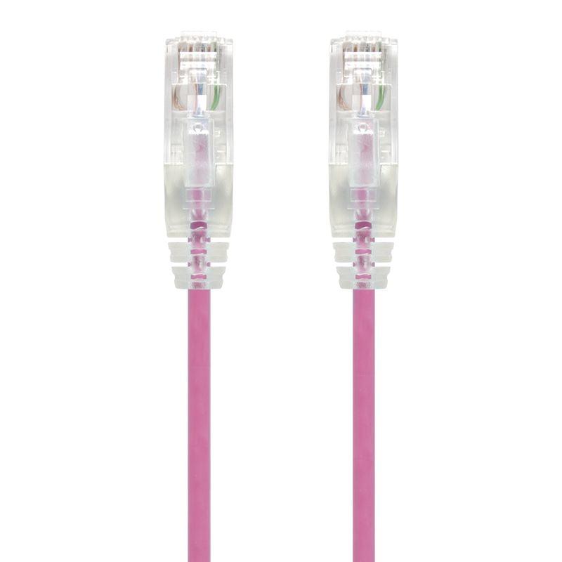 ALOGIC 0.3m Pink Series Alpha Ultra Slim Cat6 Network Cable | UTP | 28AWG (C6S-0.30PNK)