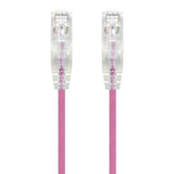 ALOGIC 0.3m Pink Series Alpha Ultra Slim Cat6 Network Cable | UTP | 28AWG (C6S-0.30PNK)