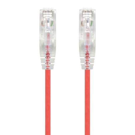 ALOGIC 0.3m Red Series Alpha Ultra Slim Cat6 Network Cable | UTP | 28AWG (C6S-0.30RED)