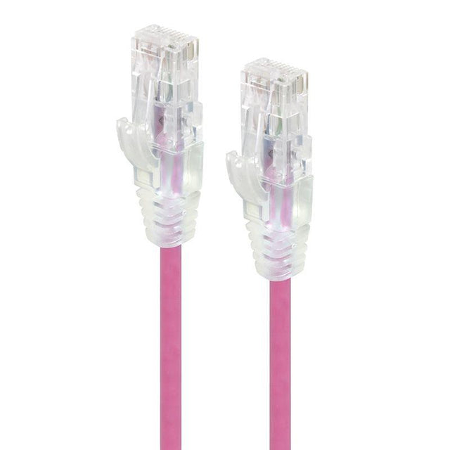 ALOGIC 1.5m Pink Series Alpha Ultra Slim Cat6 Network Cable | UTP | 28AWG (C6S-1.5PNK)