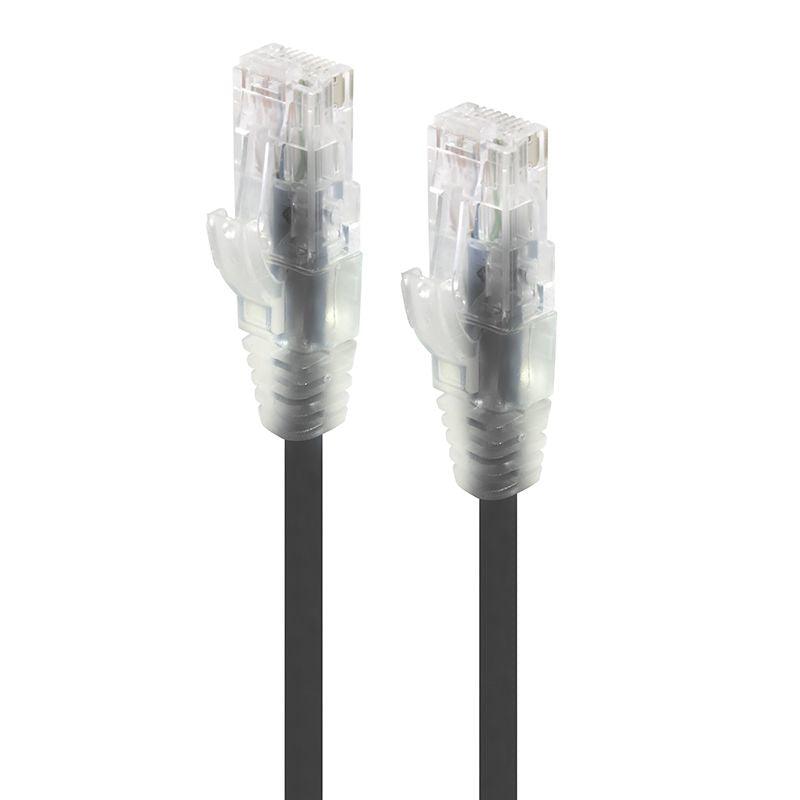 ALOGIC 1m Black Series Alpha Ultra Slim Cat6 Network Cable | UTP | 28AWG (C6S-01BLK)