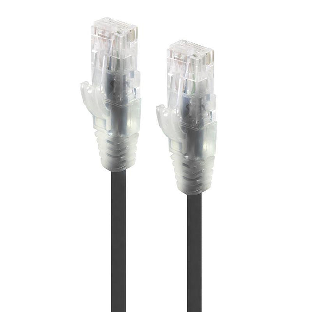 ALOGIC 1m Black Series Alpha Ultra Slim Cat6 Network Cable | UTP | 28AWG (C6S-01BLK)