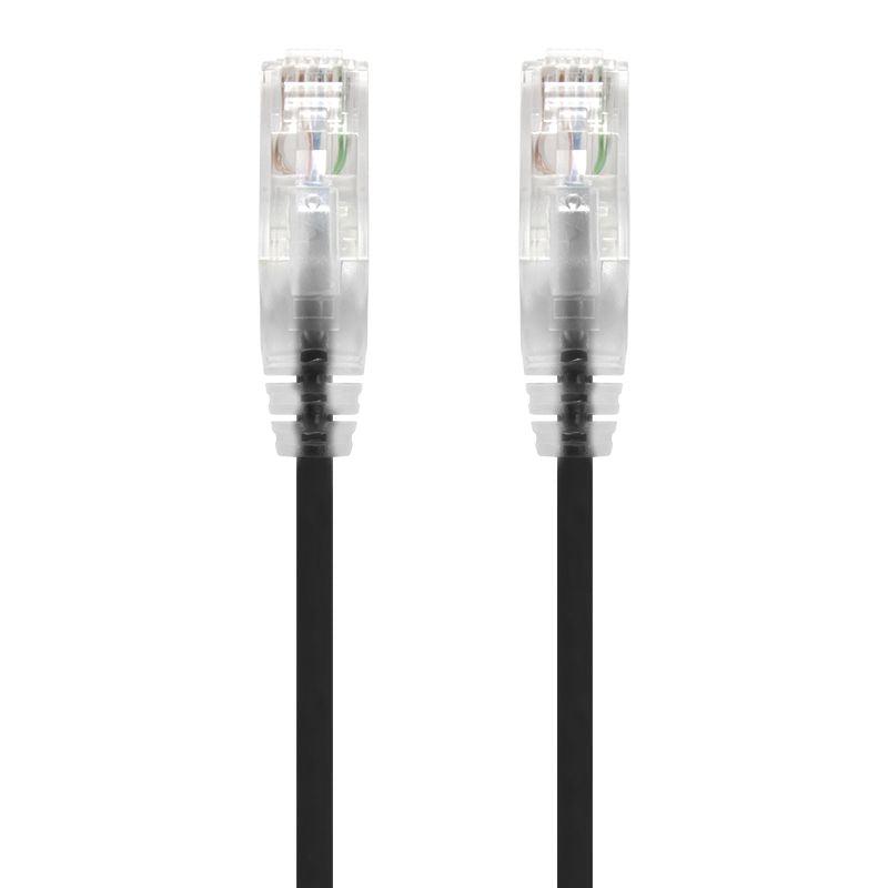 ALOGIC 1m Black Series Alpha Ultra Slim Cat6 Network Cable | UTP | 28AWG (C6S-01BLK)
