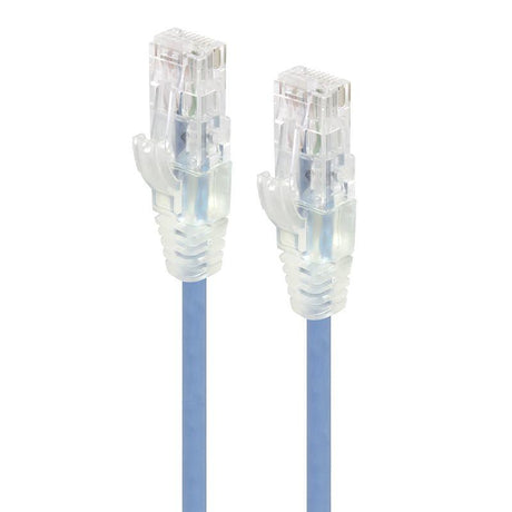 ALOGIC 1m Blue Series Alpha Ultra Slim Cat6 Network Cable | UTP | 28AWG | Retail (C6S-01BLUR)