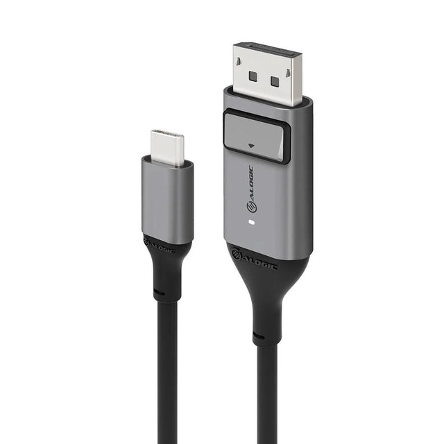 ALOGIC ALOGIC 2m Ultra USB-C (Male) to DP (Male) Cable - 4K @60Hz with LED (White) - Box Packaging (ULCDP02-SGR)