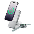 ALOGIC Matrix 3-in-1 Magnetic Charging Dock with Apple Watch Charger - White (MSCDDAWCWH)