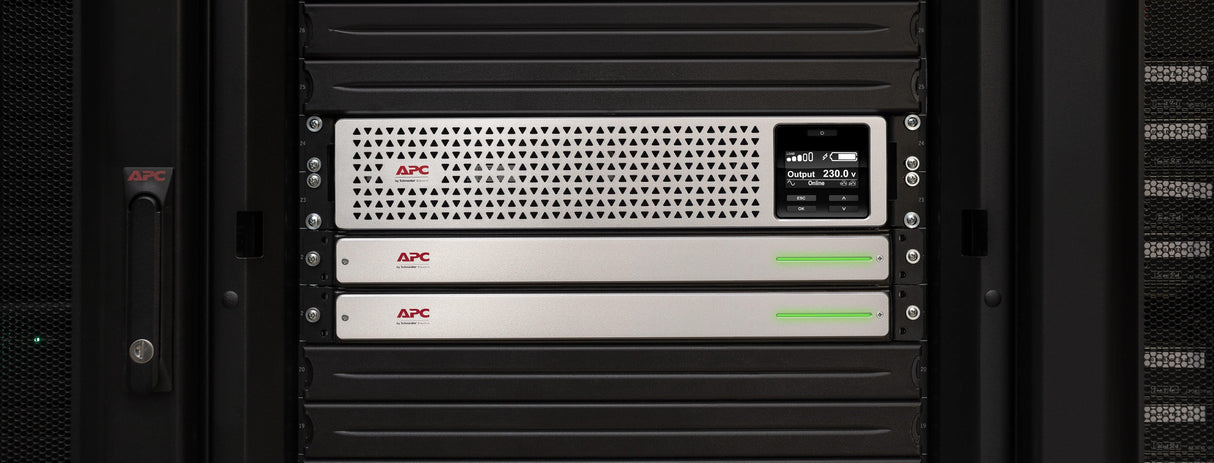 APC 1.35 KW | 1.5 kVA | 230 V | 50|60 Hz | 8x IEC 320 C13 | IEC-320 C14 | Li-ion | RJ-45 10|100 Base-T | RJ-45 Serial | Smart-Slot | USB | 3U | IP20 | 432x590x128 mm (SRTL1500RMXLI-NC)