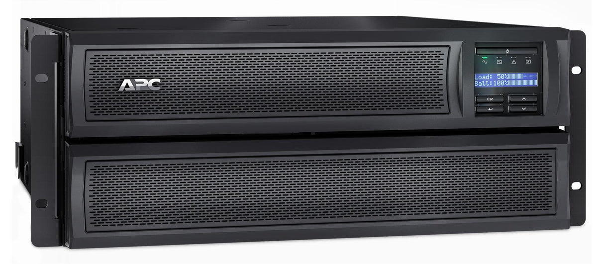 APC 230 V | 1.98 KW | 2.2 kVA | 50|60 Hz | RJ-45 | SmartSlot | USB | 178 x 483 x 432 mm | 38.56 kg (SMX2200HVNC)