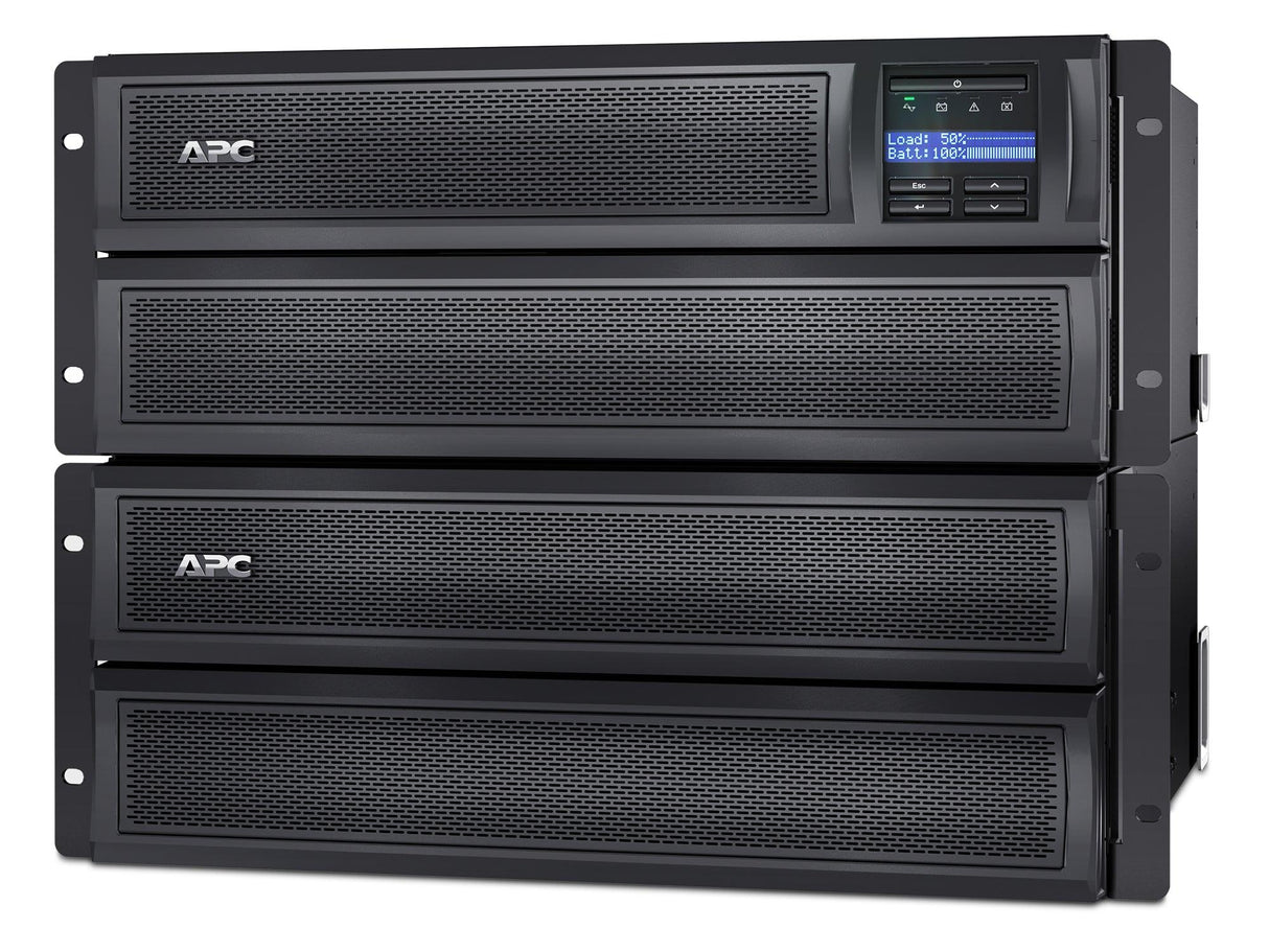 APC 230 V | 1.98 KW | 2.2 kVA | 50|60 Hz | RJ-45 | SmartSlot | USB | 178 x 483 x 432 mm | 38.56 kg (SMX2200HVNC)