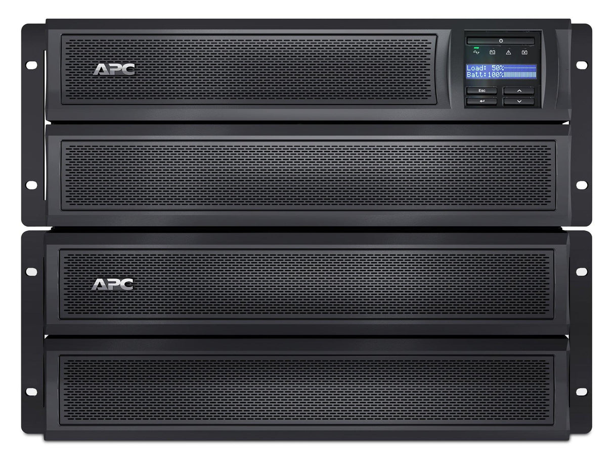 APC 230 V | 1.98 KW | 2.2 kVA | 50|60 Hz | RJ-45 | SmartSlot | USB | 178 x 483 x 432 mm | 38.56 kg (SMX2200HVNC)