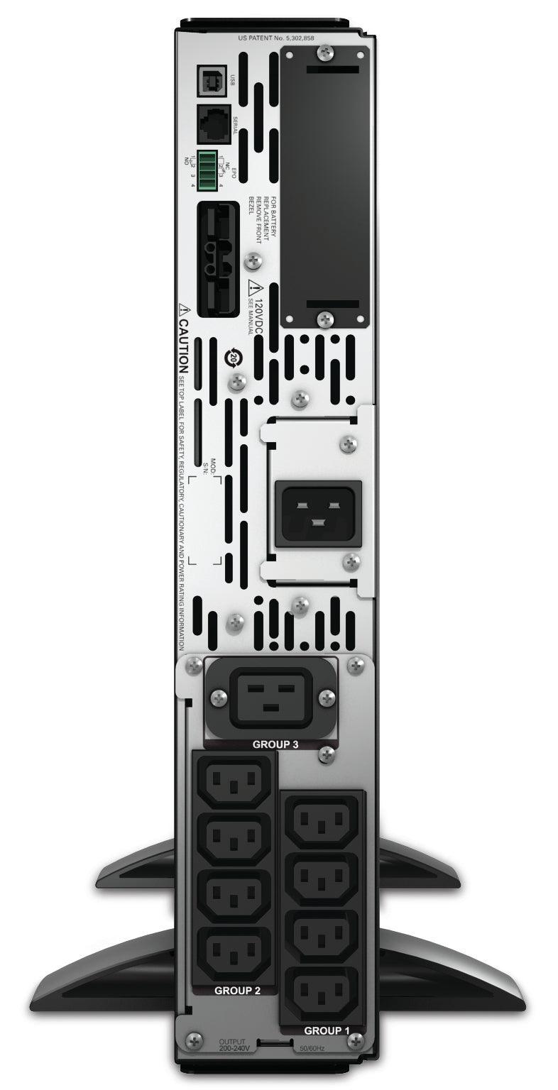 APC 230 V | 1.98 KW | 2.2 kVA | 50|60 Hz | RJ-45 | SmartSlot | USB | 432 x 667 x 85 mm | 37.24 kg (SMX2200R2HVNC)