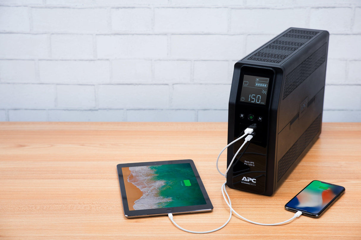 APC APC BACK UPS PRO BR 1200VA uninterruptible power supply (UPS) Line-Interactive 1.2 kVA 720 W 8 AC outlet(s) (BR1200SI)