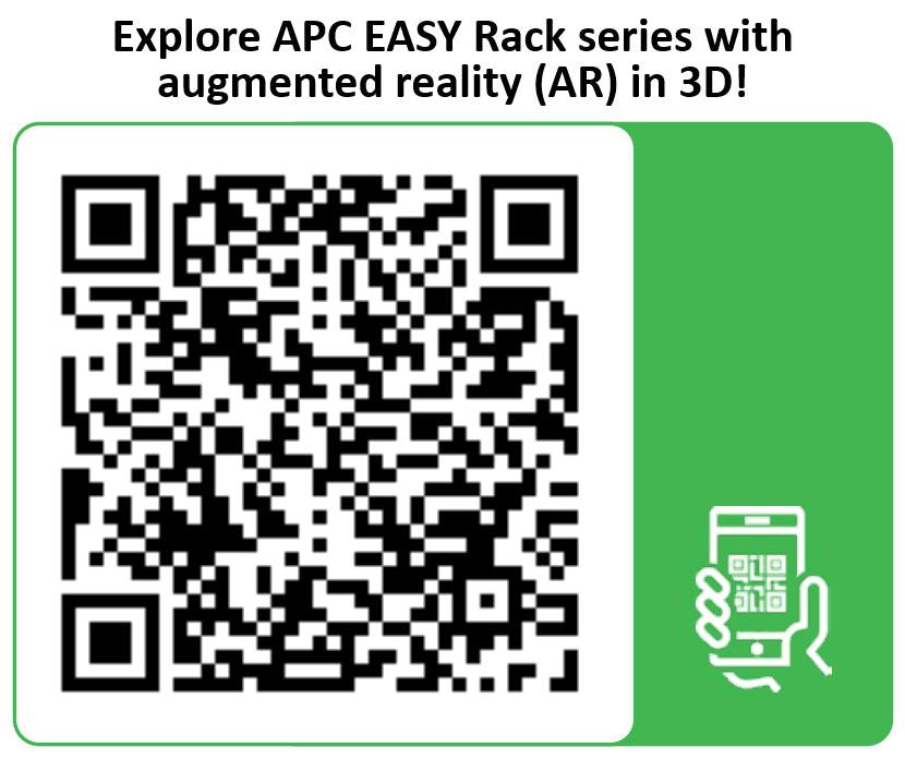APC APC Easy Rack | 24U | Black | With Roof | Castors | Feet | 4 Brackets | and Side Panels | No Bottom | 1198H x 600W x 800D mm (ER6482)