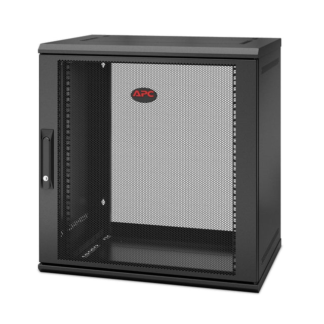 APC APC NetShelter WX 12U Single Hinged Wall-mount Enclosure 400mm Deep Wall mounted rack Black (AR112SH4)