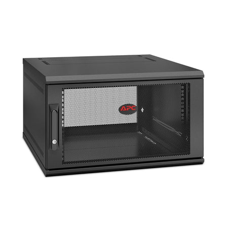 APC APC NetShelter WX 6U Single Hinged Wall-mount Enclosure 600mm Deep Wall mounted rack Black (AR106SH6)