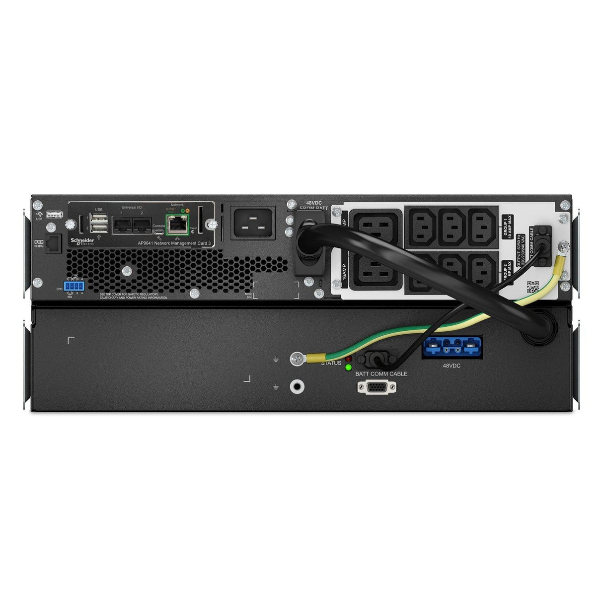 APC APC Smart-UPS | 230V | 2700 W | 3000 VA | IEC 60320 C20 | 6 IEC 60320 C13 | 43.2 x 17.1 x 63.9 cm | 44.5 kg (SRTL3000RM4UXLI-NC)