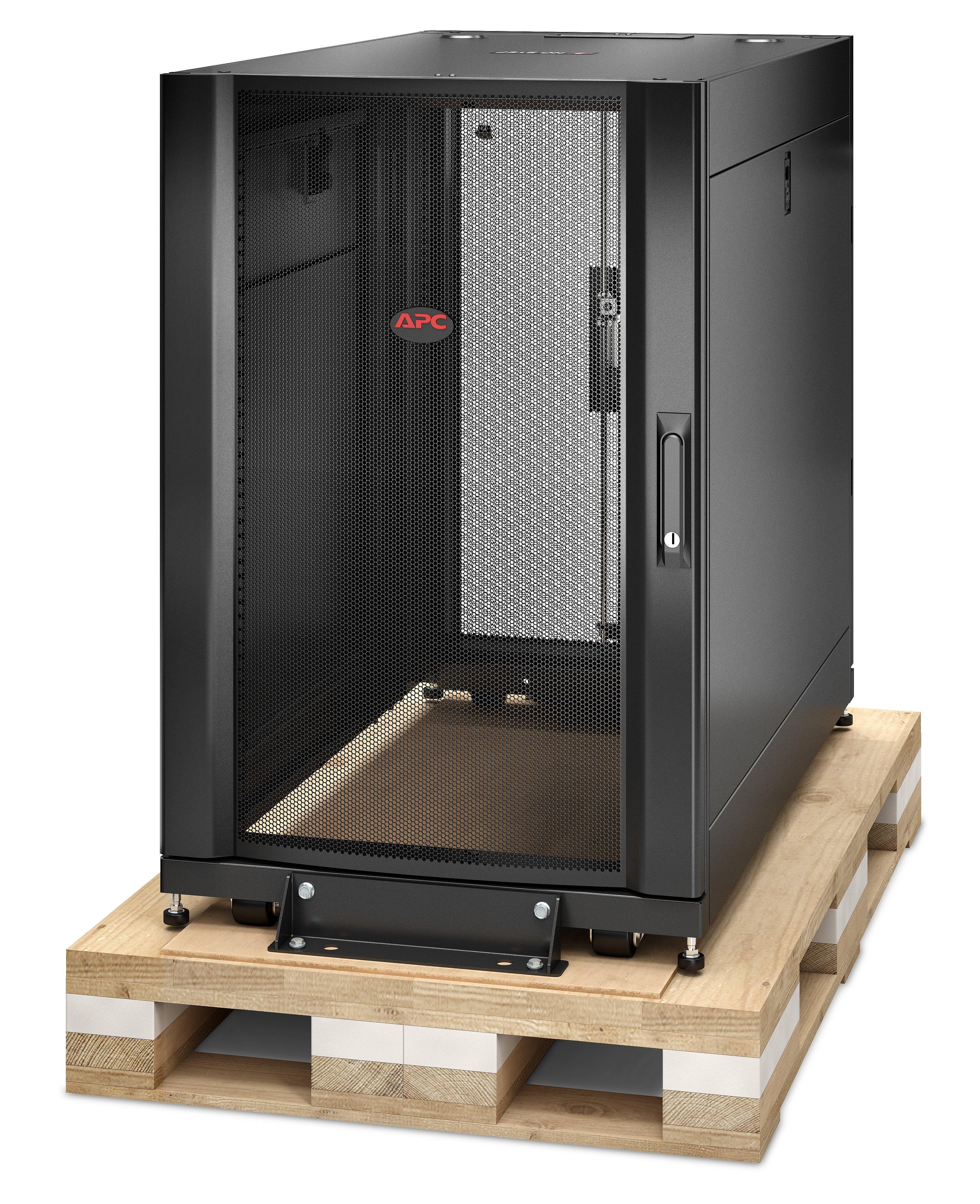 Move Server From Rack Encloser APC NetShelter SX 18U Server Rack Enclosure 600mm x 1070mm w| Sides ...