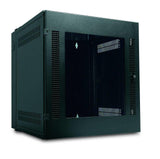 APC NetShelter WX 13U w|Threaded Hole Vertical Mounting Rail Glass Front Door Black (AR100)