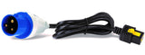APC Rack PDU 2G | Metered | ZeroU | 16A | 230V | (18) C13 & (2) C19 | IEC309 Cord (AP8858EU3)