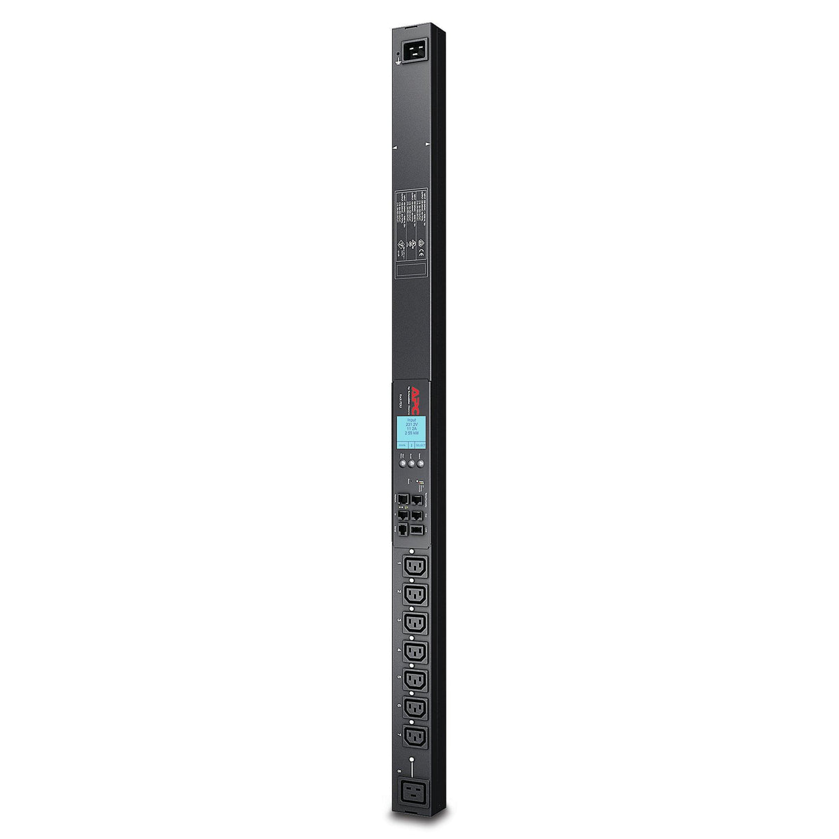 APC Rack PDU 2G | Switched | ZeroU | 16A | 230V | (7) C13 & (1) C19 | IEC309 Cord (AP8958EU3)