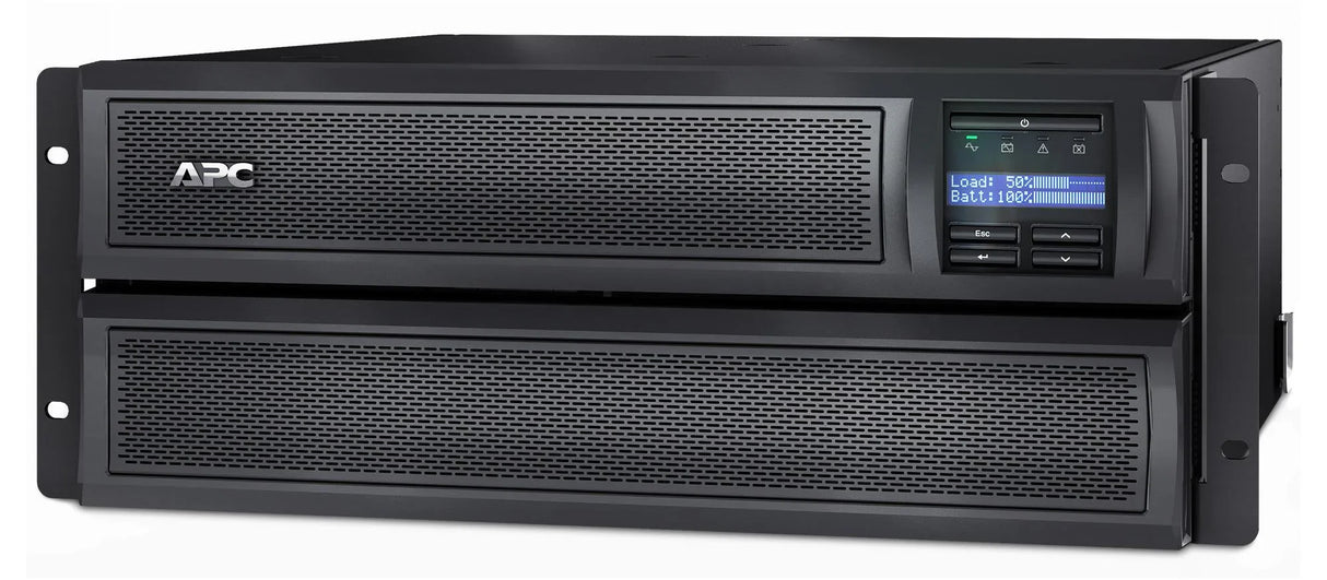 APC Smart-UPS X 3000VA - LCD | 200-240V | 2700 W | 230V | 5% THD | SmartSlot | LED | 645 J | 4U | 38.64kg (SMX3000HV)
