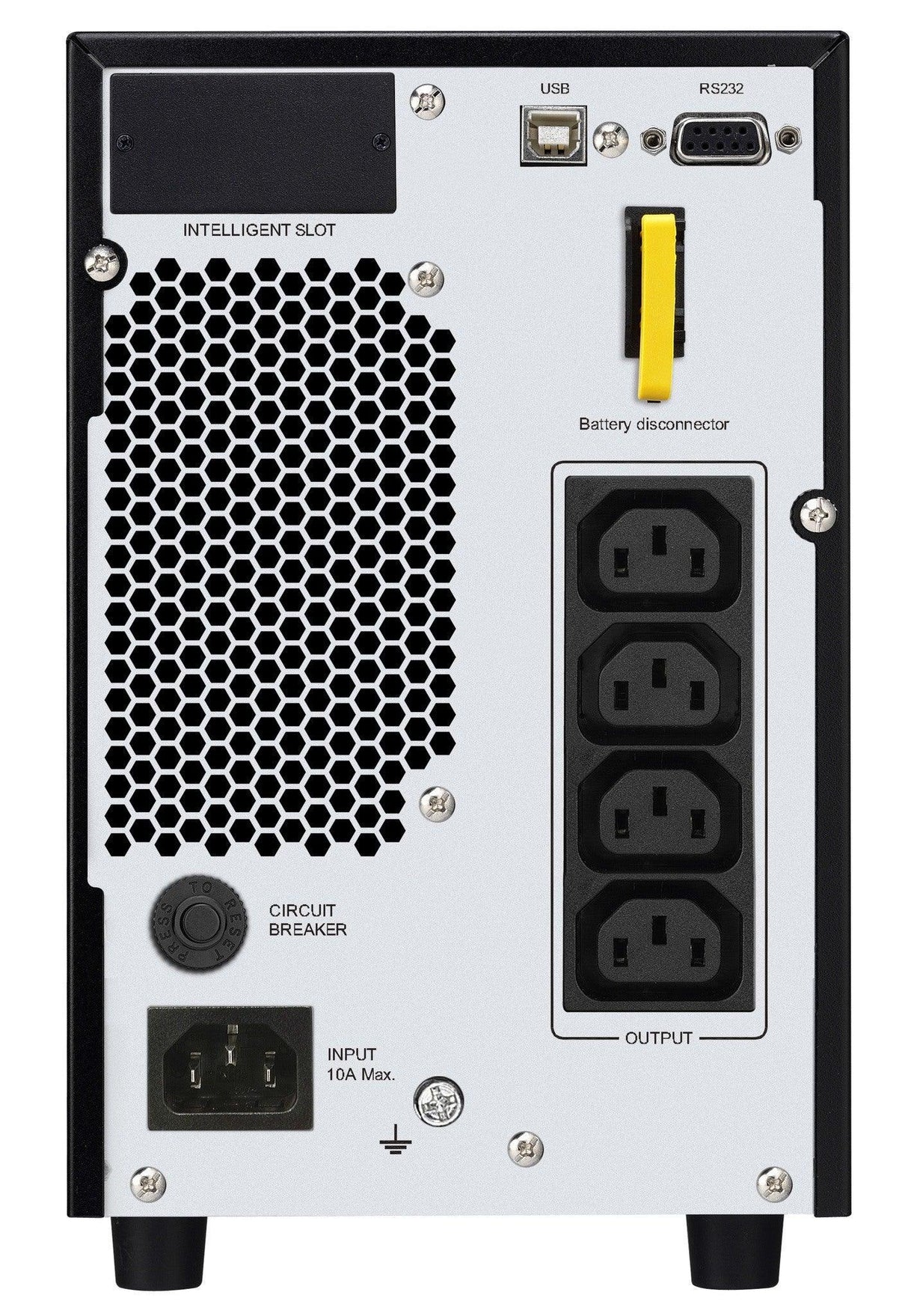 APC SRV2KI | 1.6kW | 230V | 50|60Hz | 4x IEC 320 C13 | IEC-320 C14 | USB | 145x400x238 mm (SRV2KI)