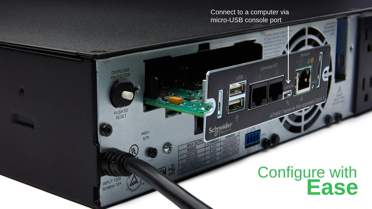 APC UPS Network Management Card 3 with Environmental Monitoring (AP9641)