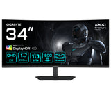 GIGABYTE G34WQC2 Monitor – 34" / QHD / VA / 200Hz – Gaming Monitor