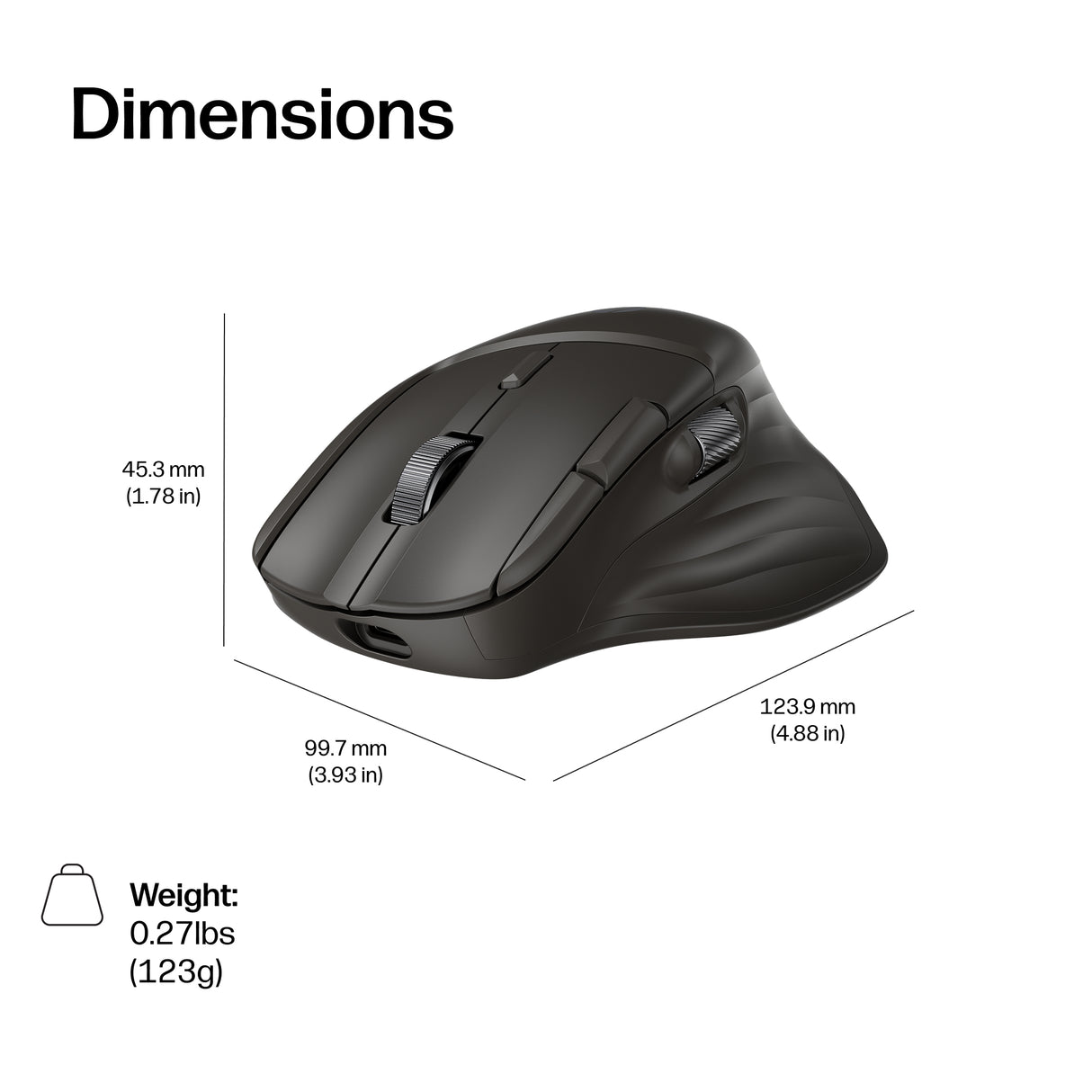 HP 785M – Wireless (Bluetooth + 2.4GHz) / 6000 DPI / Ultra-Fast Scroll – Office Wireless Mouse