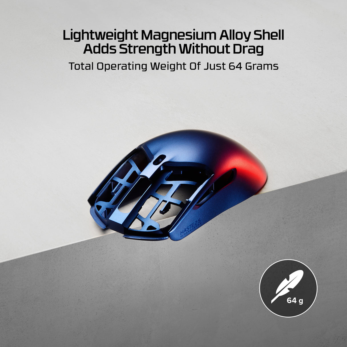 HP PULSEFIRE HASTE 2 S – Wireless (Bluetooth + 2.4GHz) / 26000 DPI / Lightweight – Gaming Mouse