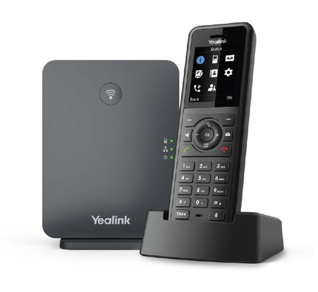YEALINK 1.8" | 128 x 160 TFT | IP54 | talk time 40 h | standby time 575 h | 1880|1900 MHz (Europe) | 1920|1930 MHz (US) | black (W77P)