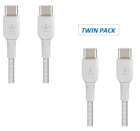 BELKIN BoostCharge 2M USB-C To USB-C 2.0 | 100W - 2-Pack