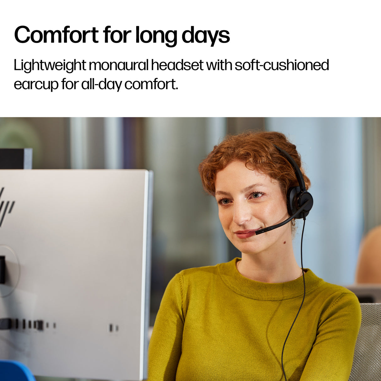 POLY MISSION 415 – Wired (USB-A) / Mono / Office – Head-band Headset