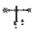 Brateck Dual Monitors Affordable Steel Articulating Monitor Arm Fit Most 17'-31' Monitors Up to 9kg per screen VESA 75x75/100x100