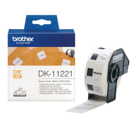 BROTHER 23mm Square Paper Label (DK-11221)