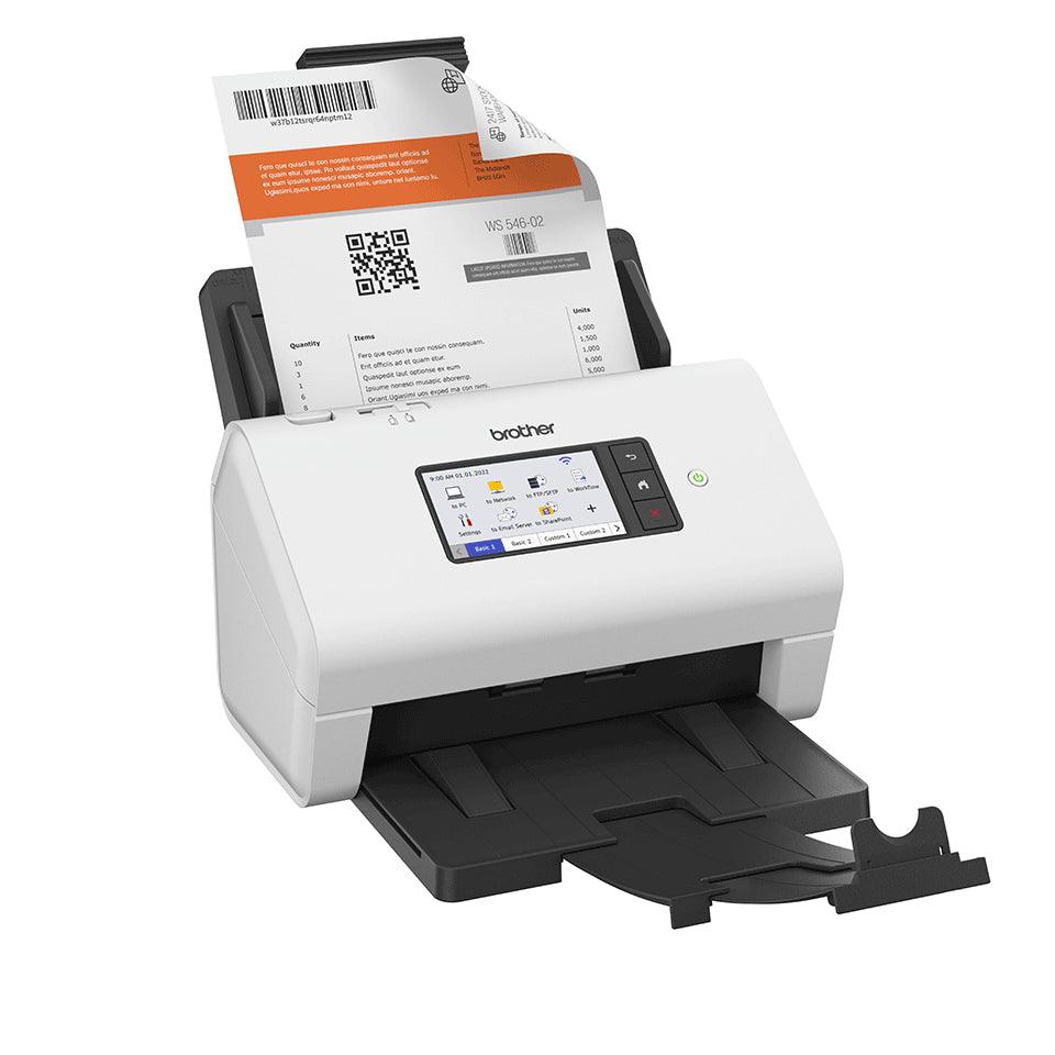 BROTHER ADS-4900W Professional desktop document scanner | ADF | 60 ppm | 120 ipm | 600 x 600|1200 x 1200 dpi | WiFi | 62dB | USB (ADS-4900W)