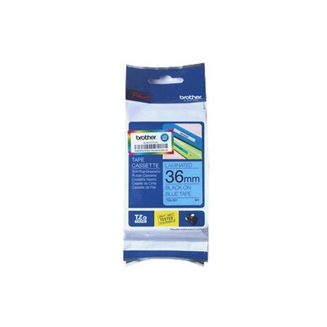 BROTHER Black on blue Laminated tape 36mm x 8m (TZE-561)