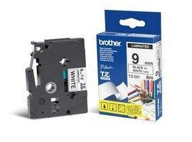 BROTHER Black on White | 8 m | 9 mm | TZe (TZE-221)