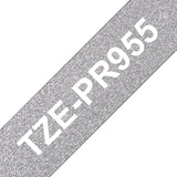 BROTHER Brother TZE-PR955 label-making tape White on silver (TZE-PR955)