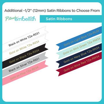 BROTHER Genuine Brother TZe-R234 Ribbon Tape Cassette | Gold on White | 12mm wide (TZE-R234)