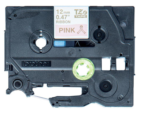 BROTHER Genuine Ribbon Tape Cassette | Gold on Pink | 12mm wide (TZE-RE34)