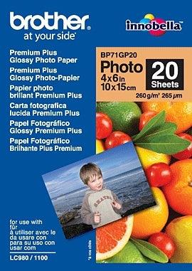 BROTHER Glossy Photo 260 g|m² 10x15 cm (BP-71GP20)