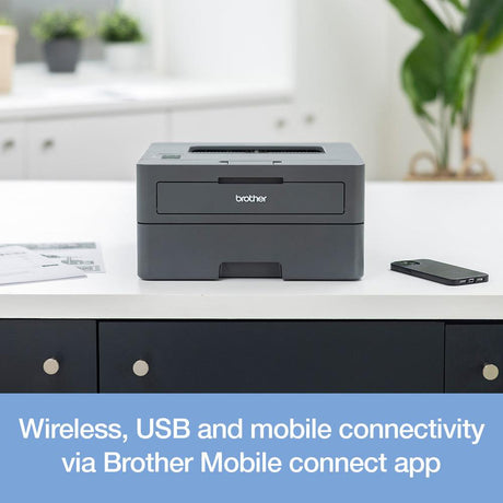 BROTHER HL-L2445DW Your Efficient A4 Mono Laser Printer - Easy to set up and connect with fast flawless printing of up up 32 pages per minute (HL-L2445DW)