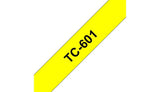 BROTHER Laminated Labelling Tape - 12mm | Black on Yellow (TC-601)