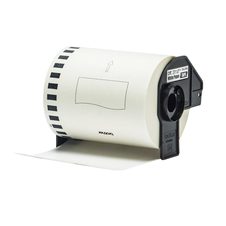 BROTHER Paper Label Roll | Black on White | 103mm wide (DK-22246)